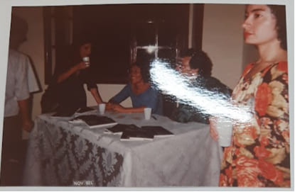 Lançamento do livro Sangue e Sangue de Erlon Paschoal - novembro de 1992